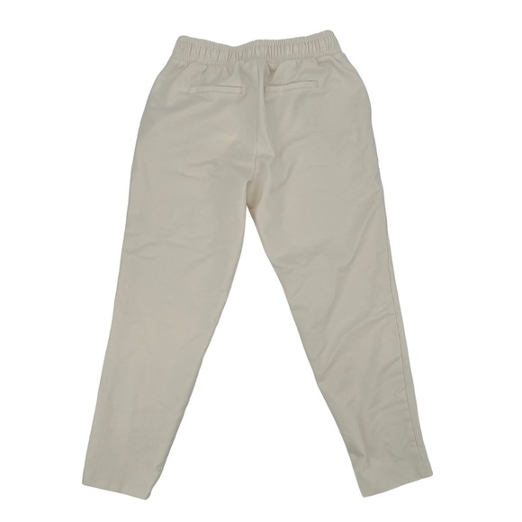 a new day Cream Elastic Cinched Waist With Tie Cotton Pants Size Small Women's - Picture 3 of 5